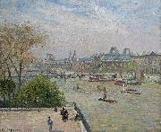 Camille Pissarro The Louvre, Spring France oil painting artist